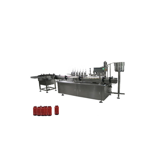 Мала бочица капи за очи, машина за пуњење лака за нокте и машина за затварање